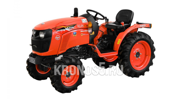 «Трактор Kubota | Кубота A211N-OP 9+3 (Kubota India) STD agri 7.00-12 / 8.3-20 (с ПСМ)» - фото 21